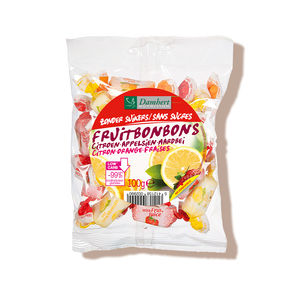 Bonbons tendres aux fruits sans sucre