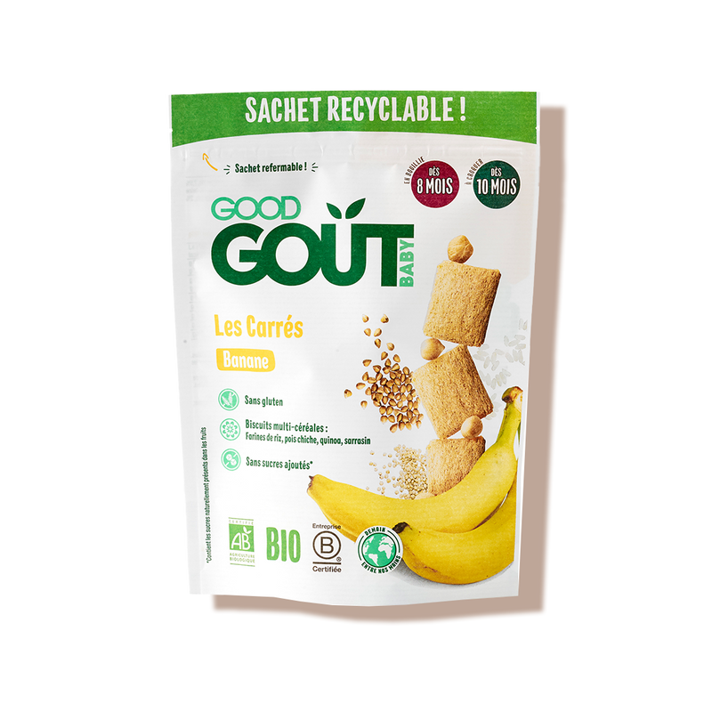 Les carrés banane good gout