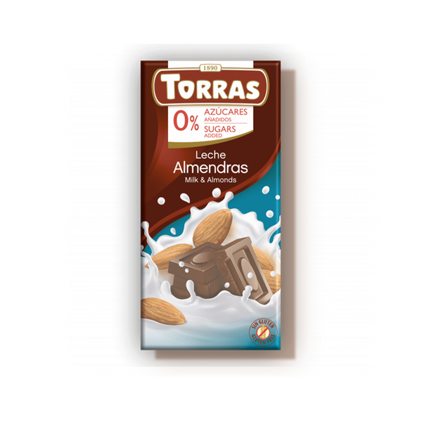 Chocolat au lait et amandes