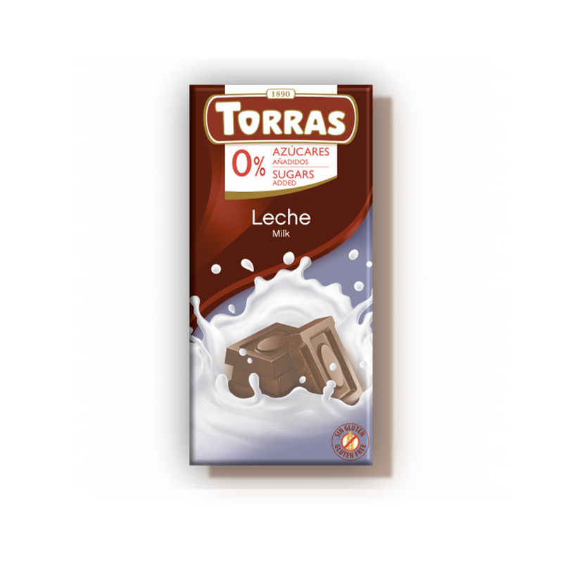 Chocolat au lait sans sucre ajouté