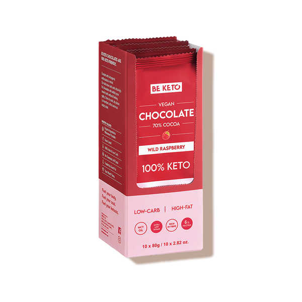 Chocolat keto à la framboise + MCT be keto