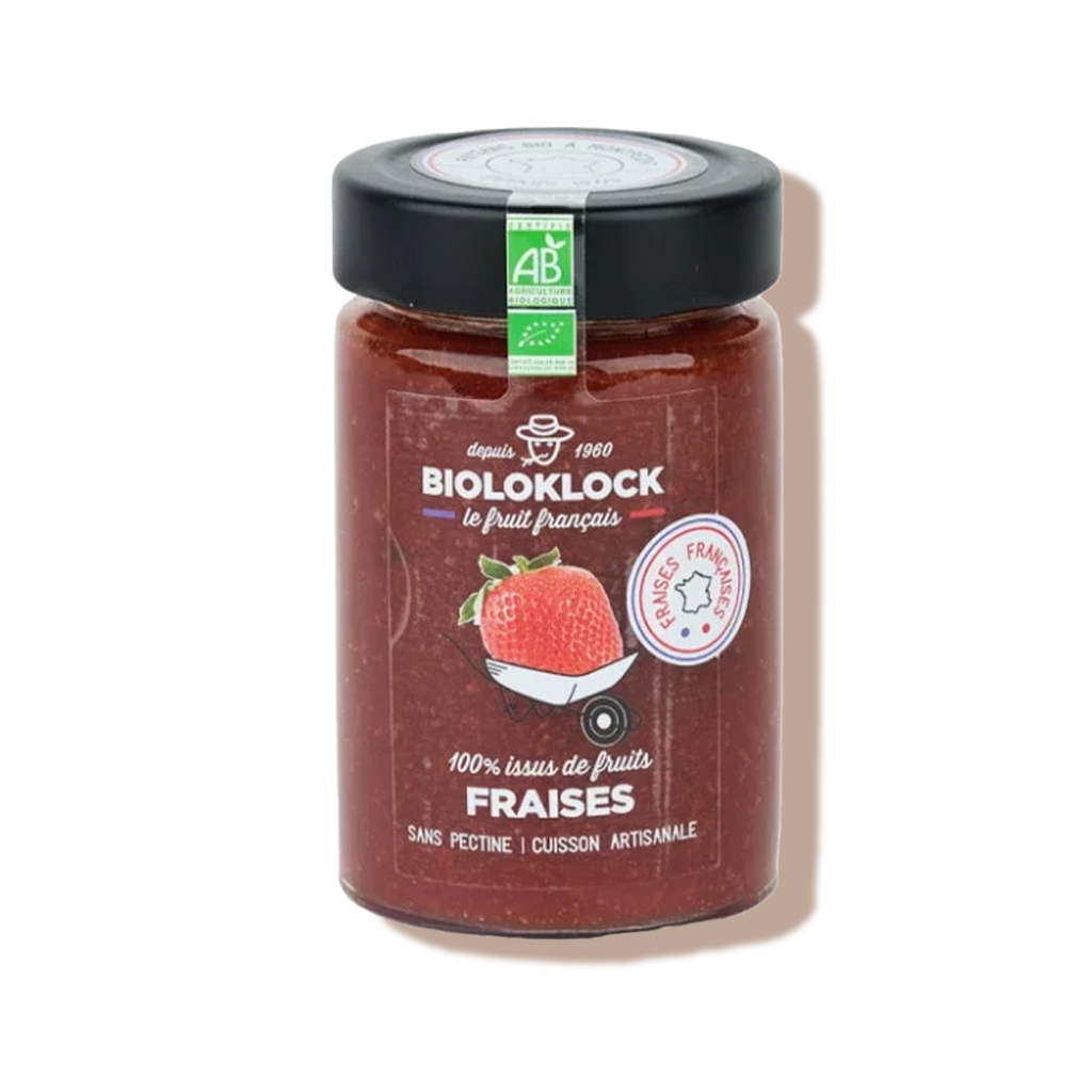 Confiture de fraises 100% issue de fruits