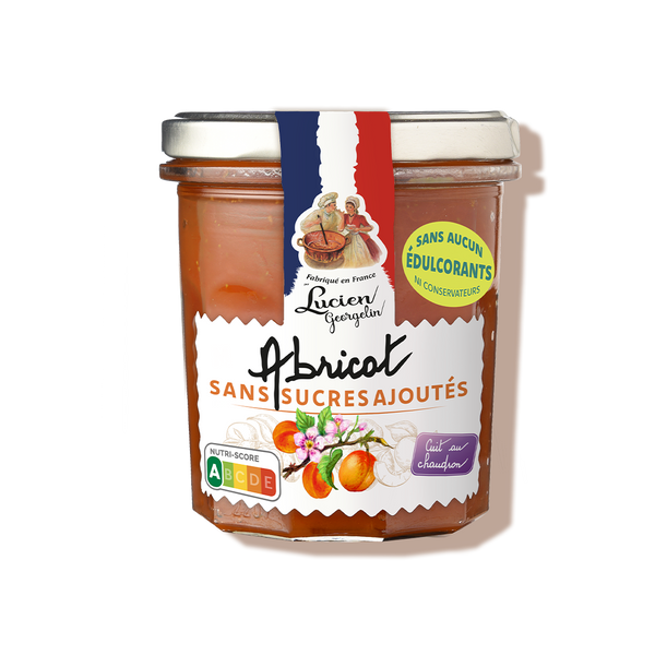 Confiture d'abricots sans sucre ajouté