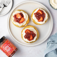 pancakes à la confiture de fraise sans sucre