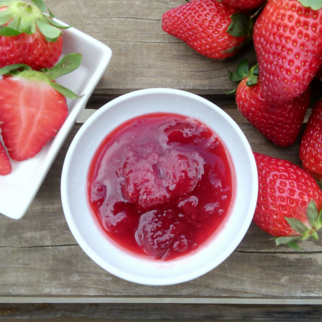 Texture confiture de fraises