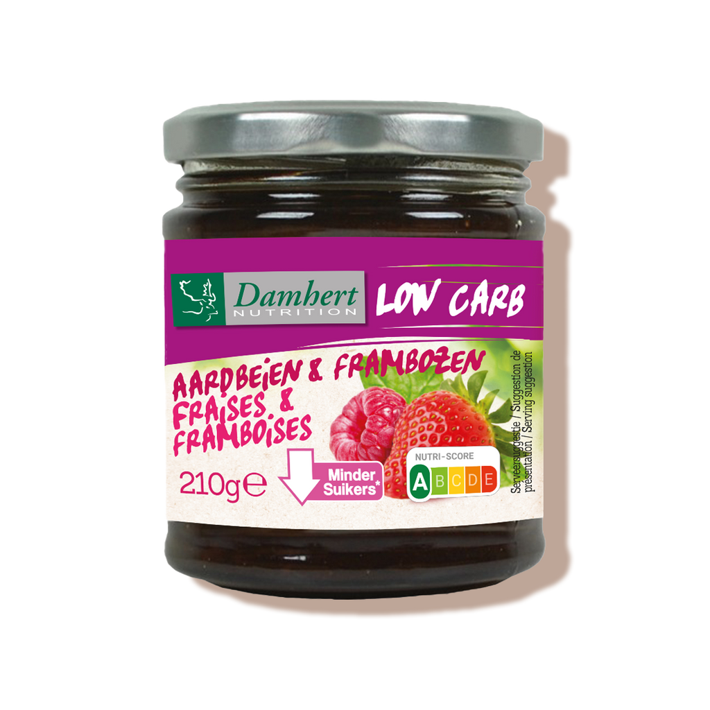 Confiture fraises et framboises Damhert