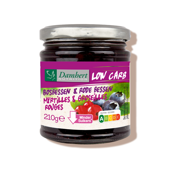 Confiture myrtilles groseilles damhert