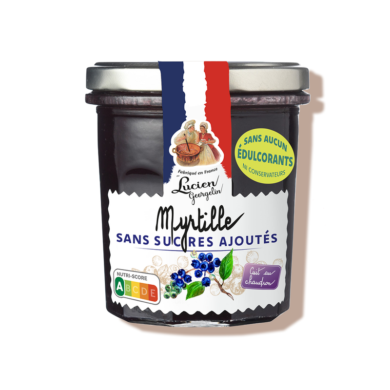 Confiture myrtille sans sucre ajouté