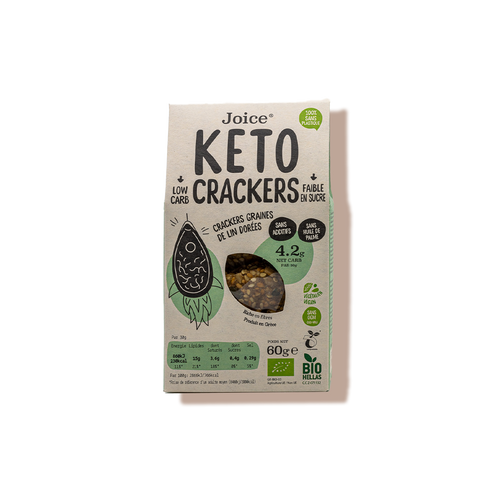 Crackers keto au lin doré bio