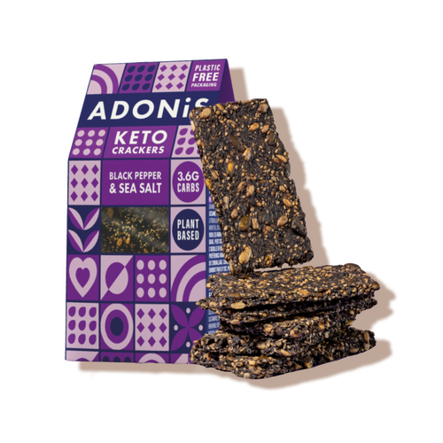 Crackers keto au poivre Adonis