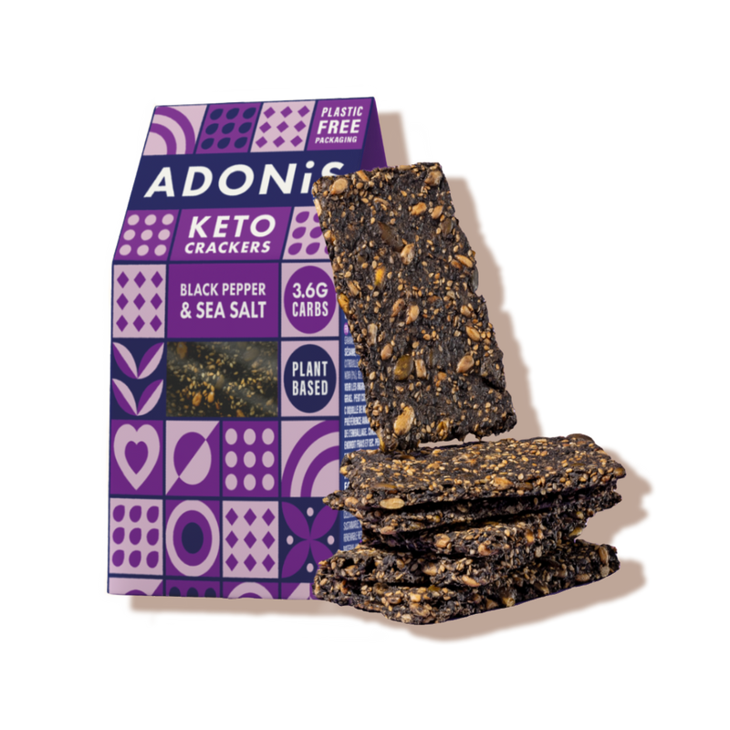 Crackers keto au poivre Adonis