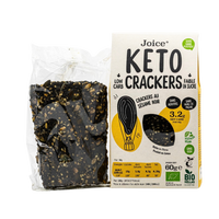 Crackers keto au sésame noir bio