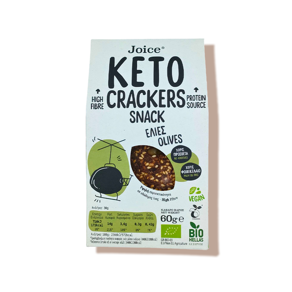 Crackers keto aux olives joice