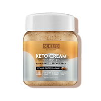 Crème Keto aux noix de pécan, caramel salé et huile MCT