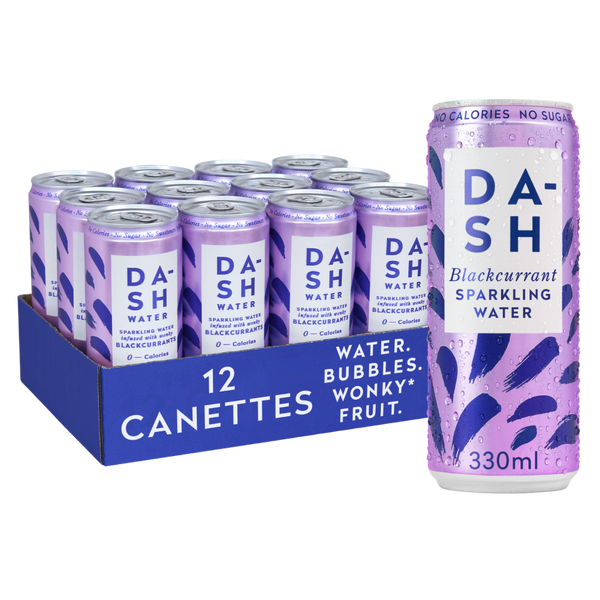 Eau pétillante cassis x 12