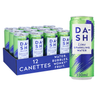 12 cannettes de citron vert Dash Water