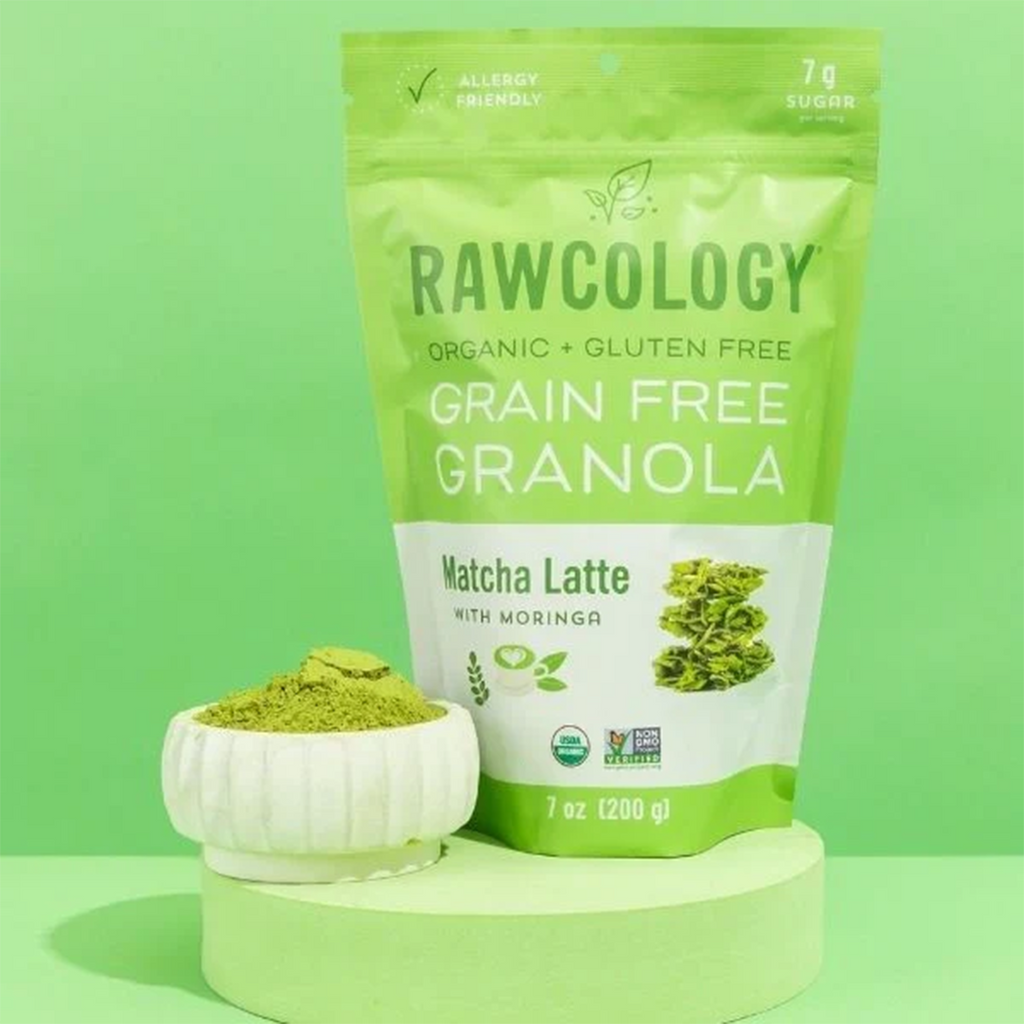 Granola bio au matcha latte