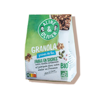 Aline & Olivier granola graines de lin et courge