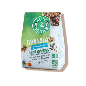 Aline & Olivier granola graines de lin et courge