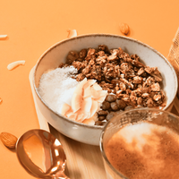 petit déjeuner granola noix de coco et cacao