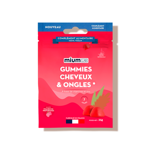 Gummies cheveux et ongles Mium Lab