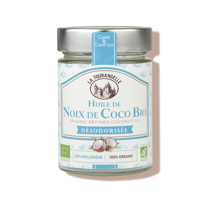 Huile de noix de coco désodorisée bio