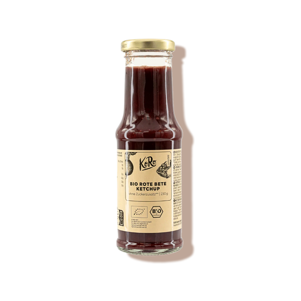 Ketchup bio de betterave sans sucre ajouté