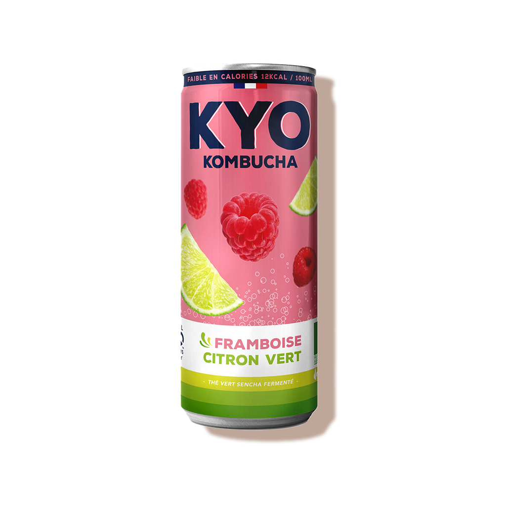 Kombucha framboise citron vert bio