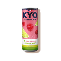 Kombucha framboise citron vert bio