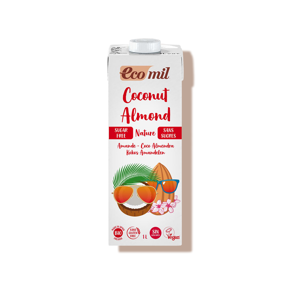 Lait coco amandes nature sans sucres - Ecomil