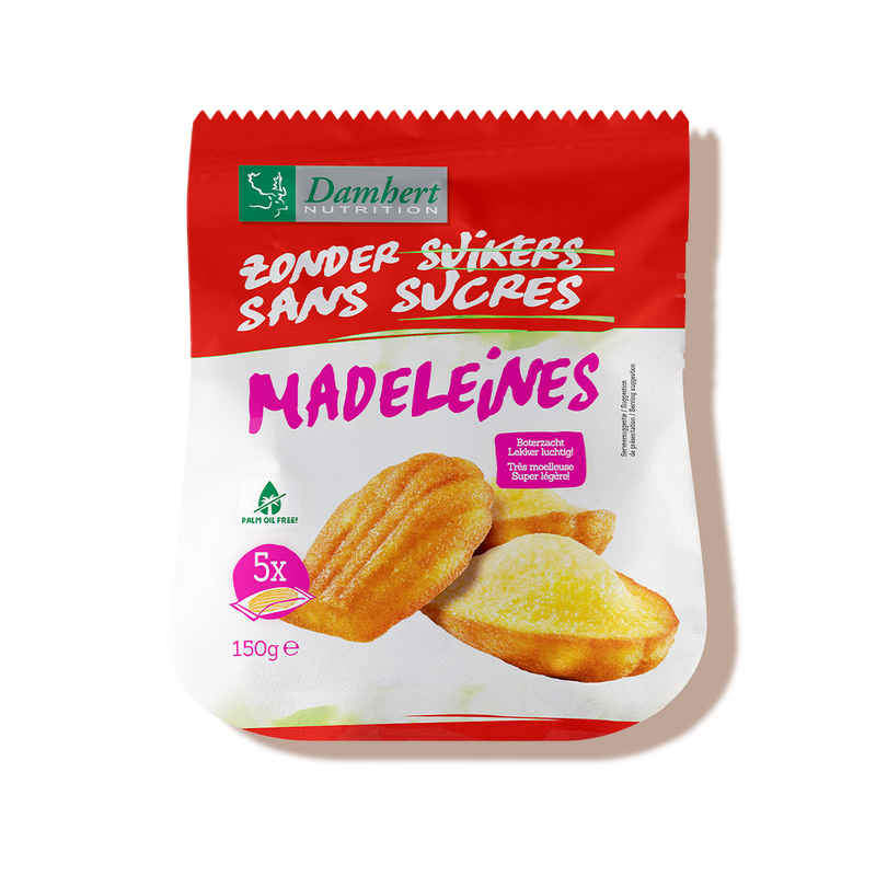 Madeleines sans sucre ajouté damhert