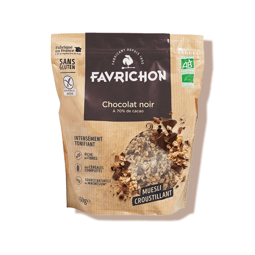 Muesli au chocolat noir et cacao - Favrichon