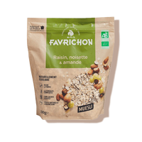 Muesli raisin noisette et amande Favrichon