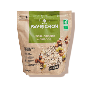 Muesli raisin noisette et amande Favrichon