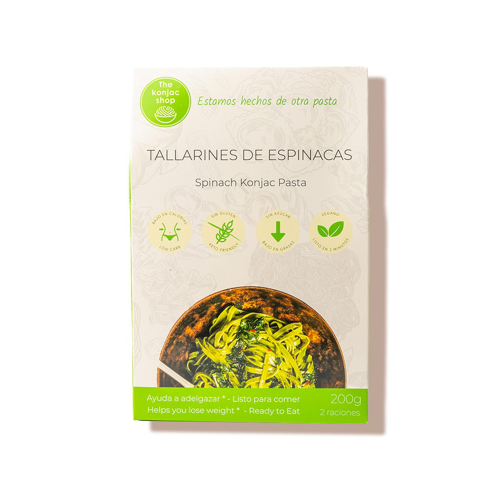 Nouilles de konjac aux épinards