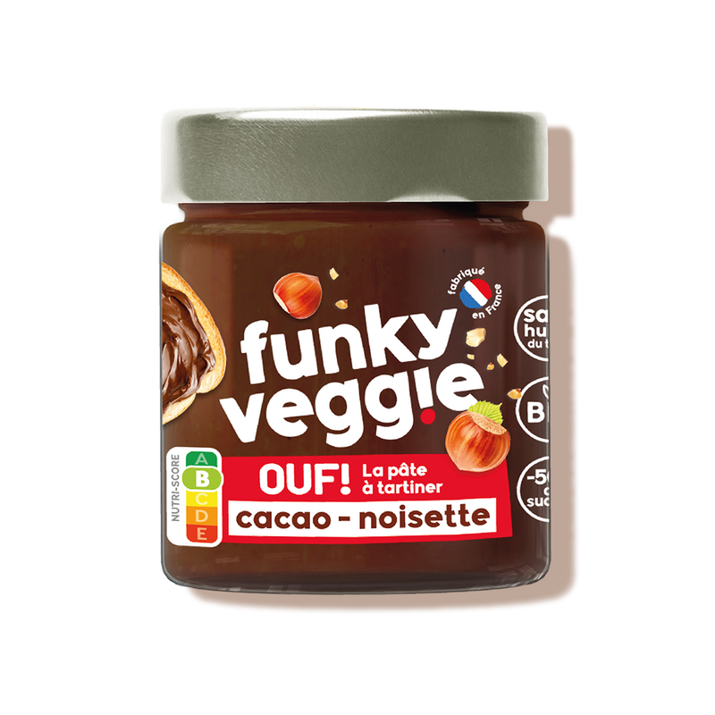 Pâte à tartiner OUF cacao noisette bio - Funky Veggie