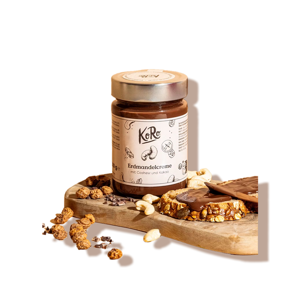 Pâte à tartiner souchet, noix de cajou et cacao