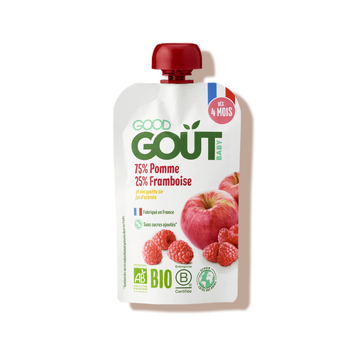 Gourde pomme framboise good gout