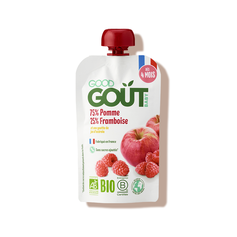 Gourde pomme framboise good gout