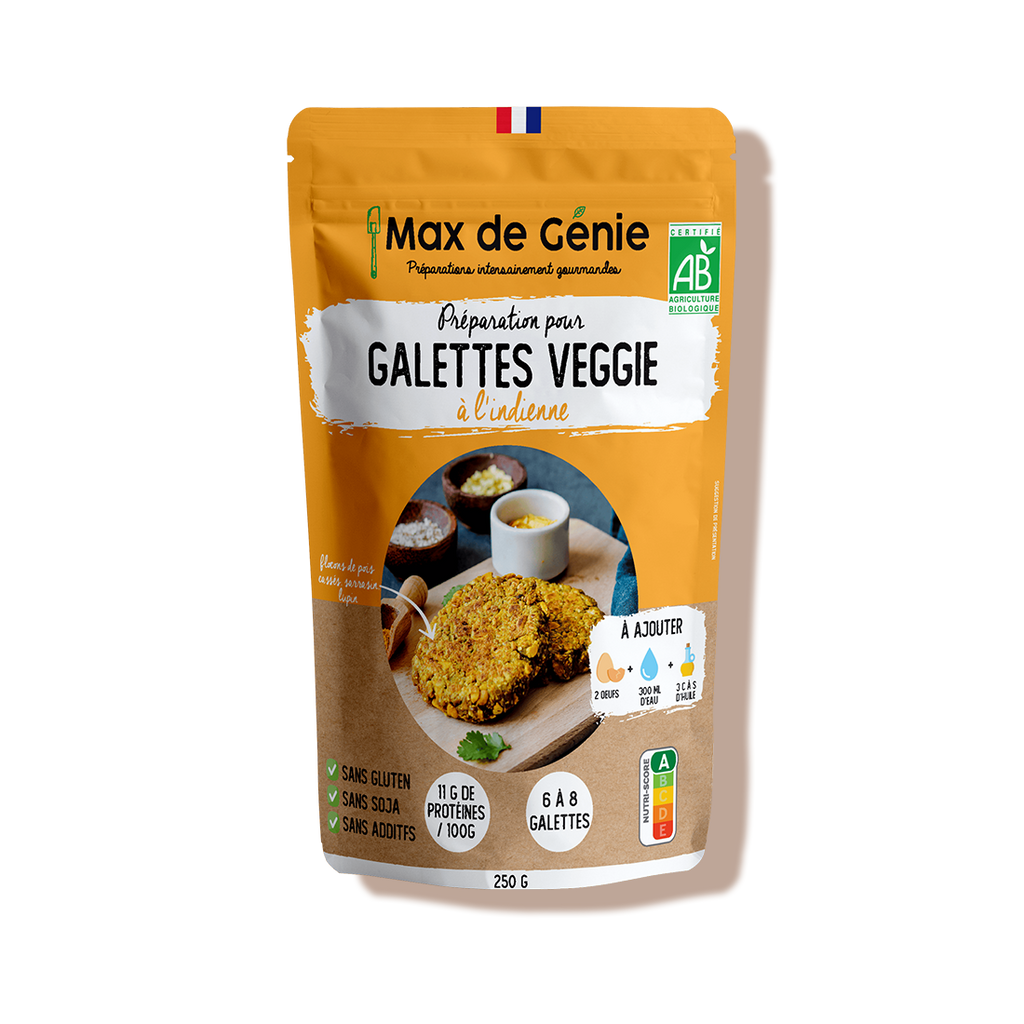 Préparation bio pour galettes veggie indienne