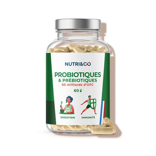 Probiotiques + Prébiotiques 60 gélules