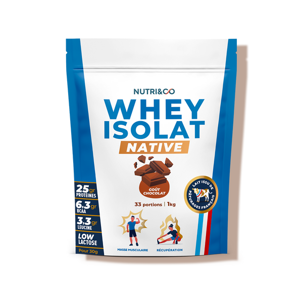 Protéines Whey Isolat chocolat