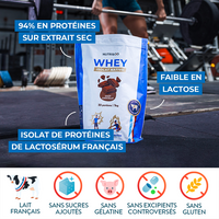 Protéines Whey Isolat chocolat