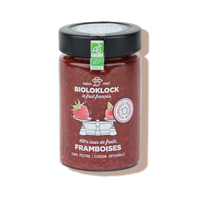 Confiture de framboises 100% issue de fruits