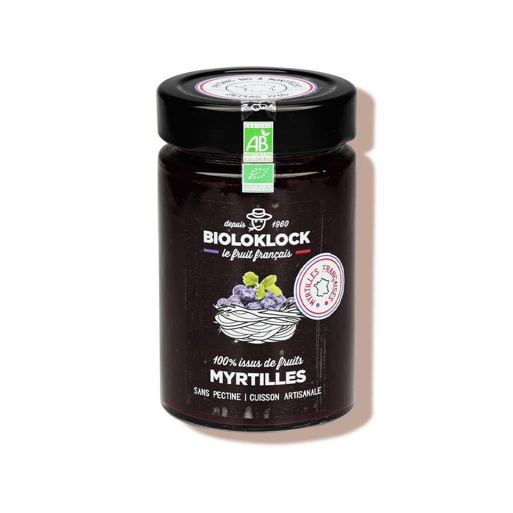 Confiture de myrtilles 100% issue de fruits