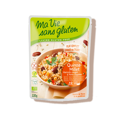 Repas quinoa millet aux légumes