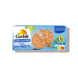 Sablés noisette pépites de chocolat - gerblé