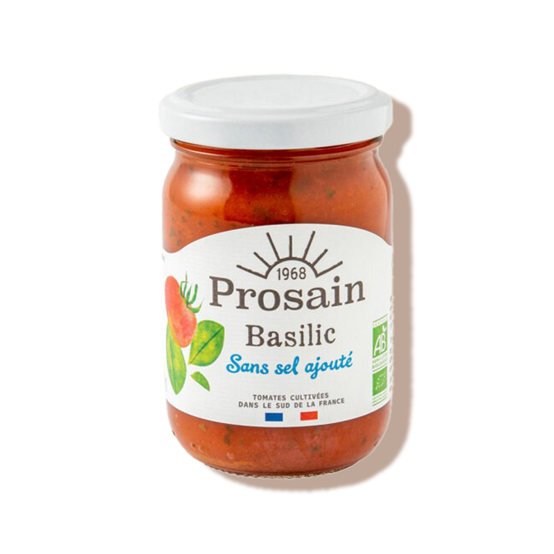 Sauce tomate au basilic sans sel ajouté