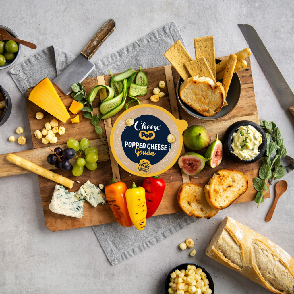 Planche et snack de gouda soufflé