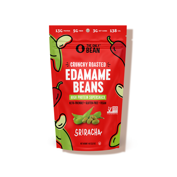 Snack d'edamame sriracha